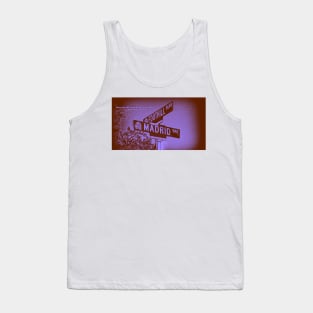 Madrid Way & Foothill Boulevard, Upland, California by Mistah Wilson Tank Top